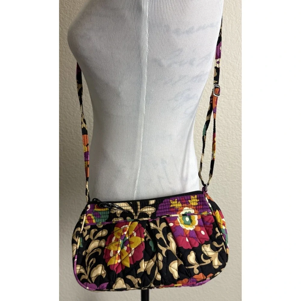Vera Bradley Frannie Crossbody Suzani Quilted Cottage Core Retired Pattern New